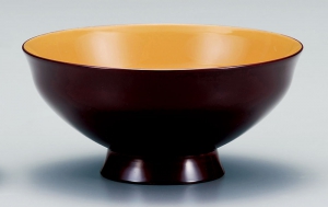 膳お盆・お膳-越前塗 根来 布張り隅切膳［1枚］ | 越前漆器粂治郎