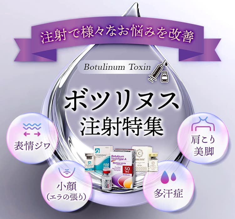 ボツリヌス・トキシン注射 | 品川美容外科【公式】