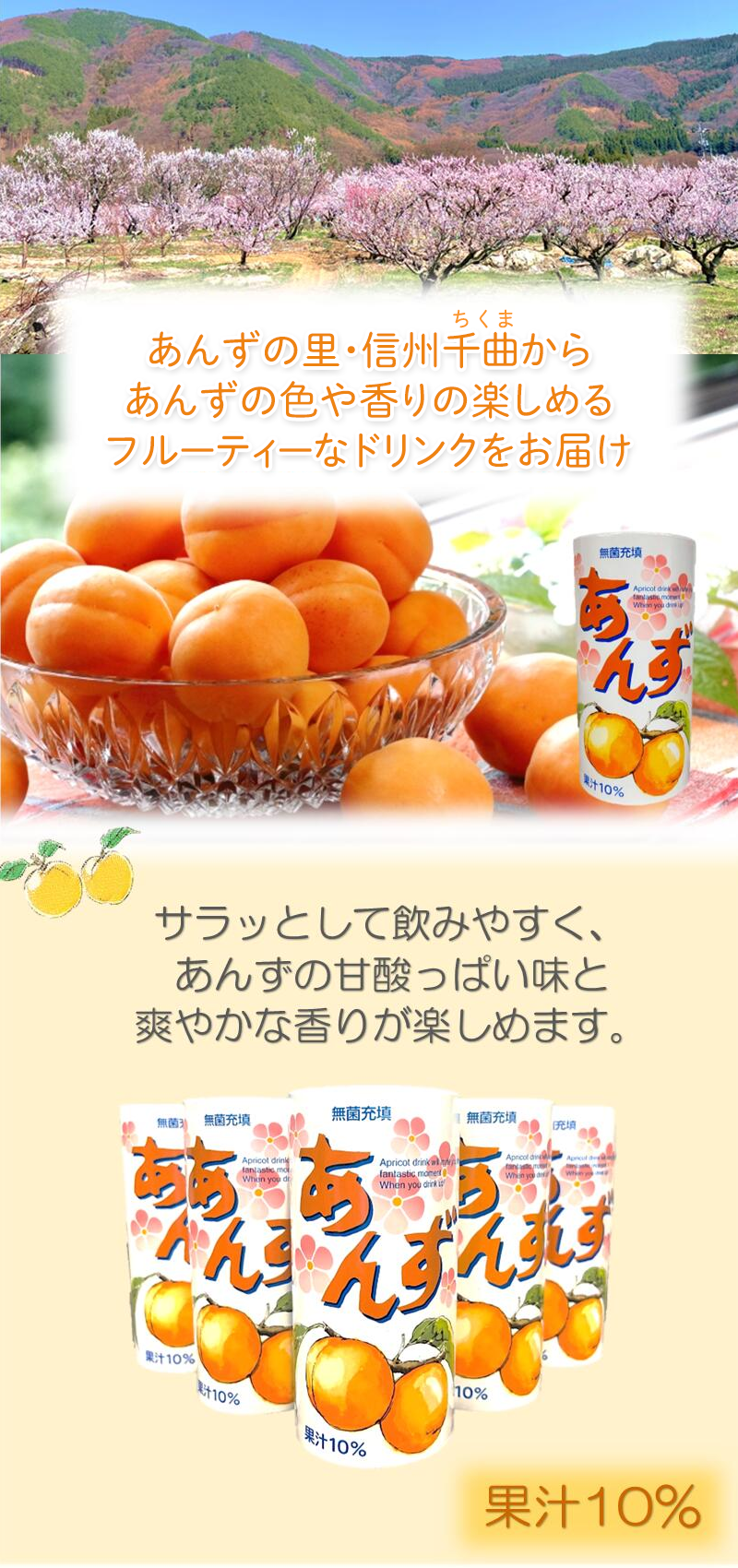 あんずエード 195g 5本入