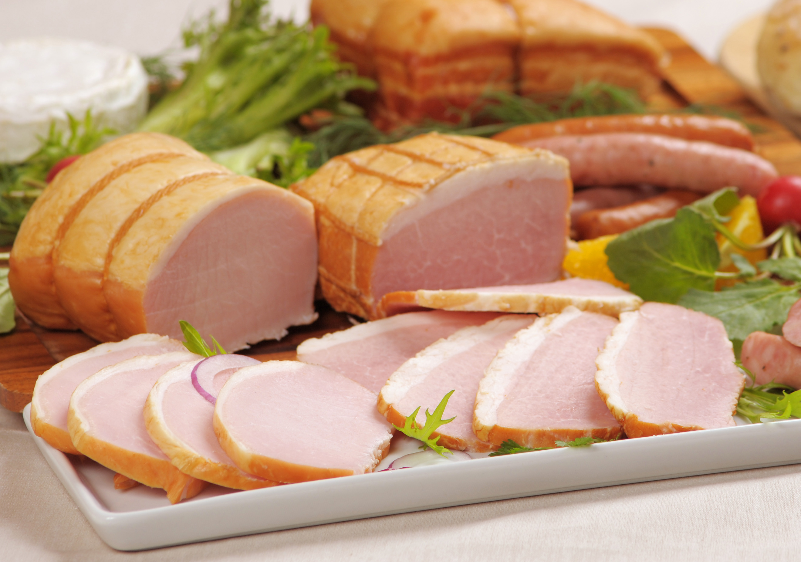 爽やか信州軽井沢】熟成ロースハムと熟成ホワイトロースハムのセット K