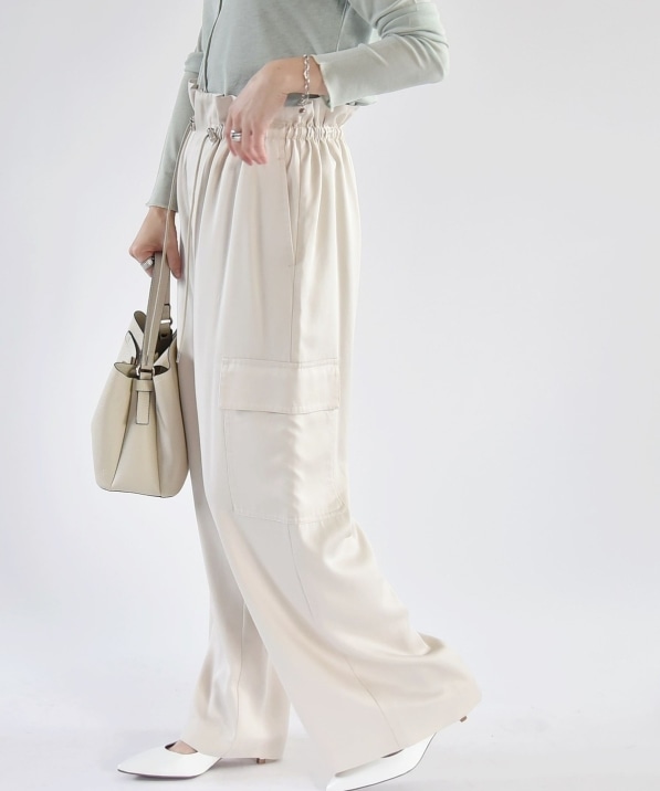 quaranciel:〈手洗い可能〉ツイル ドロスト カーゴ パンツ