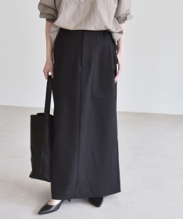 quaranciel: エア ニードル ナロー タイト スカート（セットアップ対応