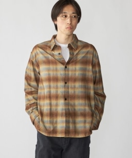 SHIPS別注】Errico Formicola: コットンフランネル チェック オーバー