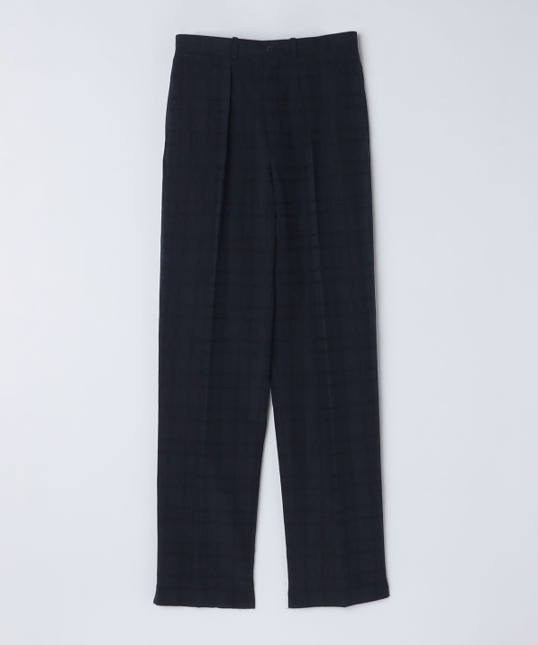 BERNARD ZINS: WALLIS コットン/リネン チェック スラックス｜ SHIPS