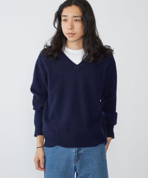 SHIPS:〈手洗い可能〉ソフト ウール Vネック ニット（アンサンブル対応