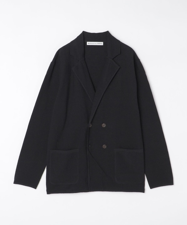 BATEAUX DE SHIPS: リネン ダブル ブレスト ニット ジャケット｜ SHIPS