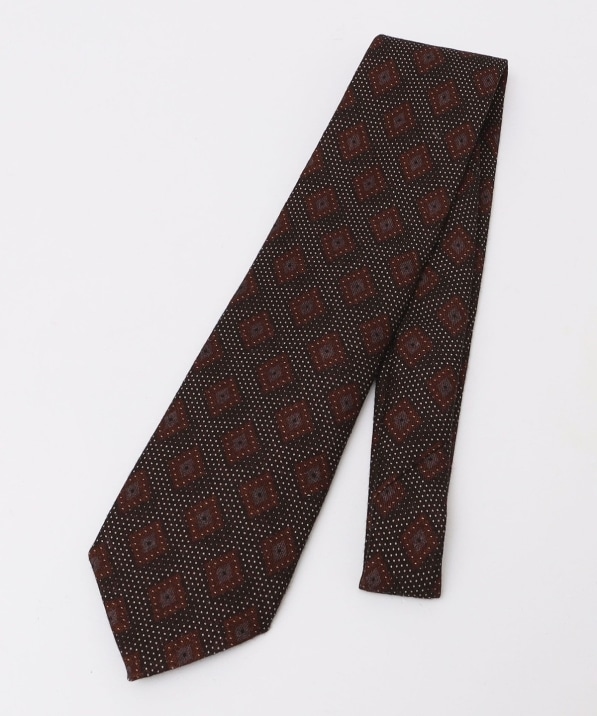 SHIPS別注】Stefano Cau:ウール プリント ドット コモン ネクタイ