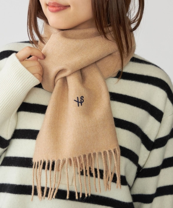 WEB限定/SHIPS別注】John Scott: ワンポイント ロゴ ラムウール