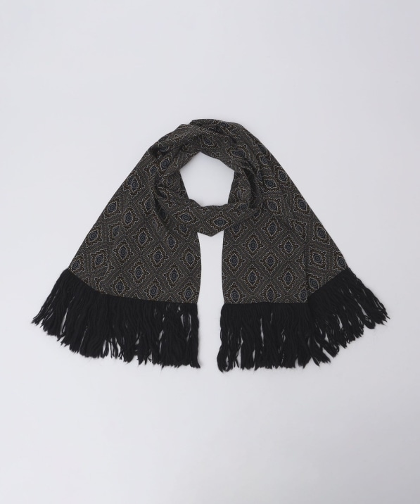 SHIPS別注】Stefano Cau: シルク フリンジ ストール モチーフ｜ SHIPS
