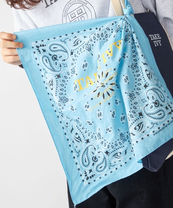 SHIPS×TAKE IVY:『TAKE NVY』MADE IN USA ペイズリー バンダナ｜ SHIPS