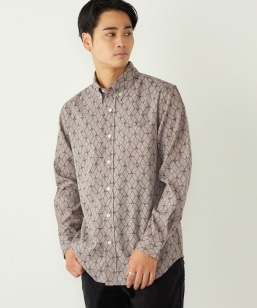 SHIPS Colors:〈洗濯機可能〉カラミ チェック オープンカラー シアー