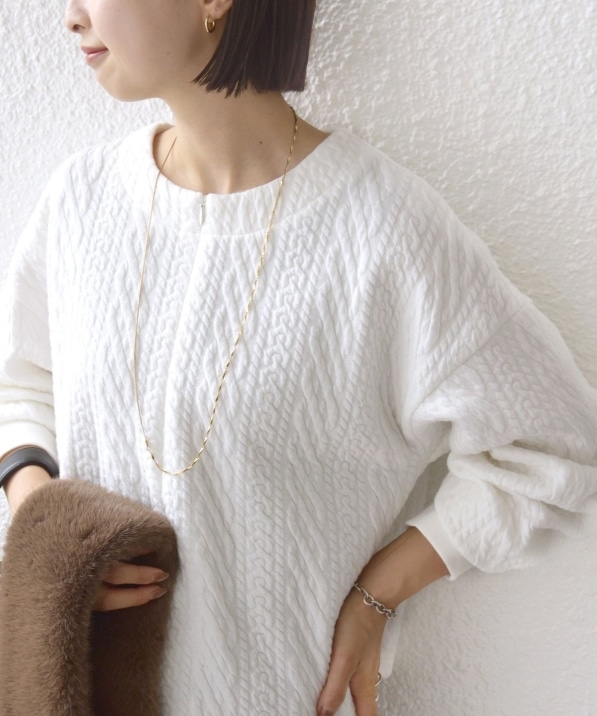 手洗い可能〉ケーブル ジャージー スキッパー プルオーバー｜ SHIPS