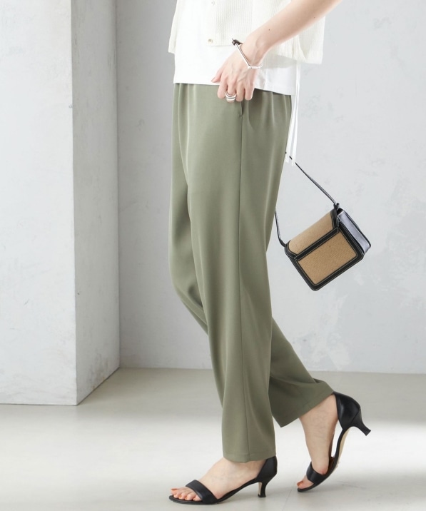 手洗い可能〉トリアセテート ドロスト テーパード パンツ｜ SHIPS 公式