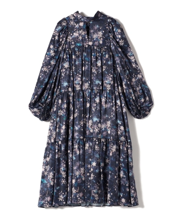 Arobe:スノー フレーク プリント ティアード ワンピース｜ SHIPS 公式