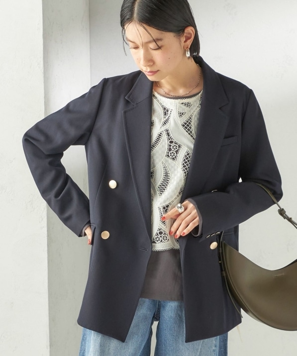 ウール ギャバジン ダブル ブレスト ジャケット｜ SHIPS 公式サイト