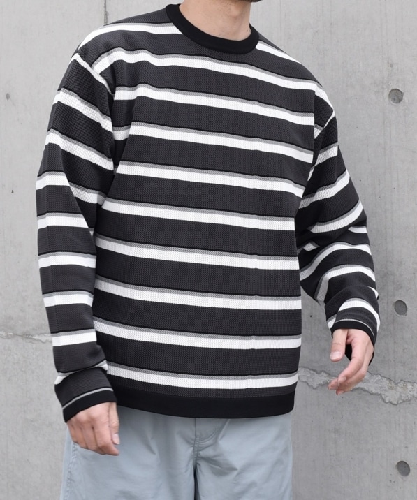 SHIPS any: 〈手洗い可能・軽量〉 スポンディッシュ クルーネック