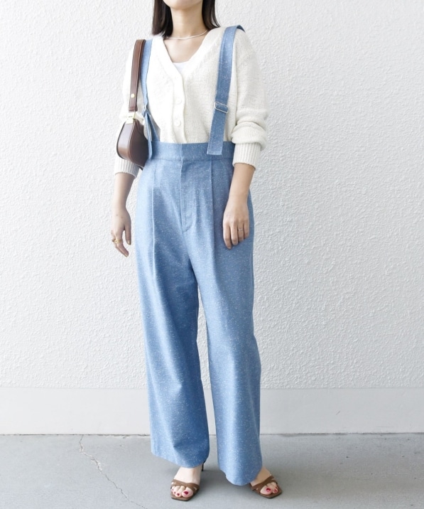 SHIPS any:〈手洗い可能〉ネップヤーン サスペンダー パンツ｜ SHIPS