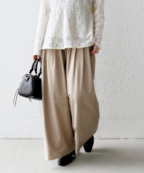 SHIPS any:〈洗濯機可能〉タイプライター イージー ワイド パンツ