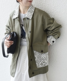 SHIPS any:〈洗濯機可能〉スタンドカラー ドロスト ギャザー ロング