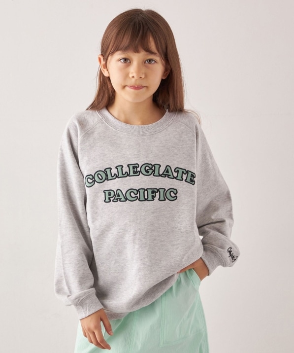 SHIPS any別注】Collegiate Pacific: 刺繍 ロゴ スウェット<KIDS