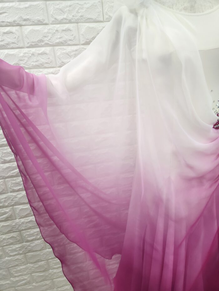 試着・レンタル・購入】社交ダンスドレス Lサイズ オフホワイト