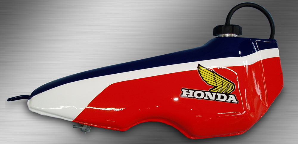 HONDA TLR200のアルミタンクに昂ぶる | トライアル自然山通信