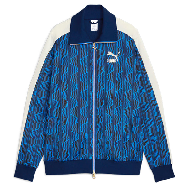 Shop Blue Mens Puma The Neverworn II T7 Track Full Zip Jacket