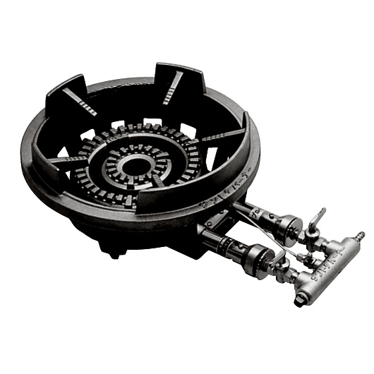 鋳物コンロ フラッシュバーナー 特立型五徳 FG-4 LPガス - 調理器具の