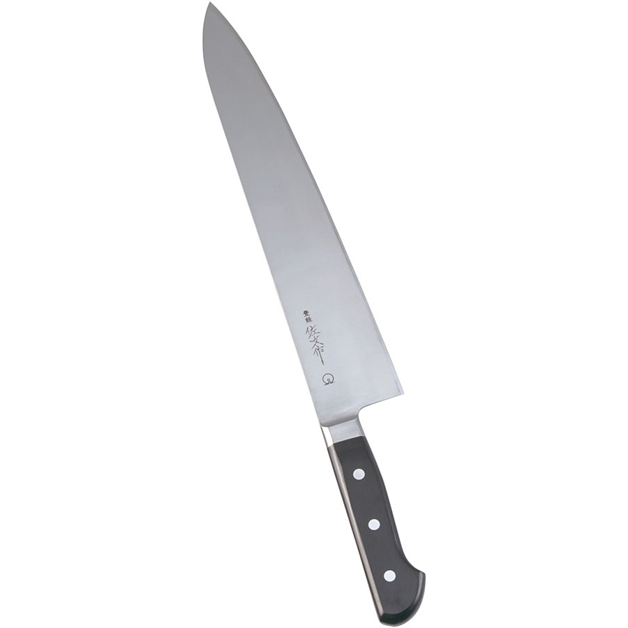 遠藤商事 SA 佐文 全鋼 庖丁 業務用 手研本刃付 牛刀 30cm - 調理器具