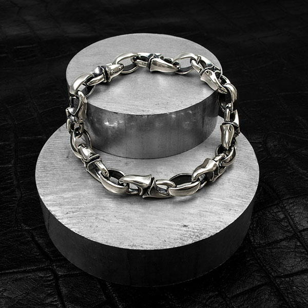 送料無料 メンズ シルバーブレスレット [DB-031]