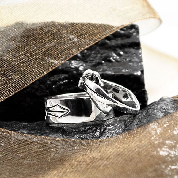 true knot】 シルバーペアリング [DR-358 DR-359]