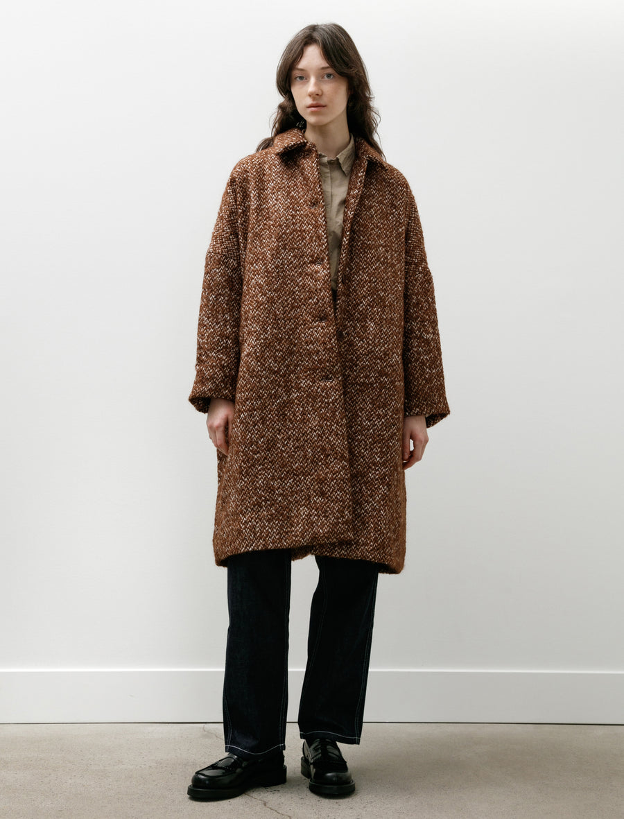 Casey Casey Big Blobby Coat Tweed Brown – Neighbour