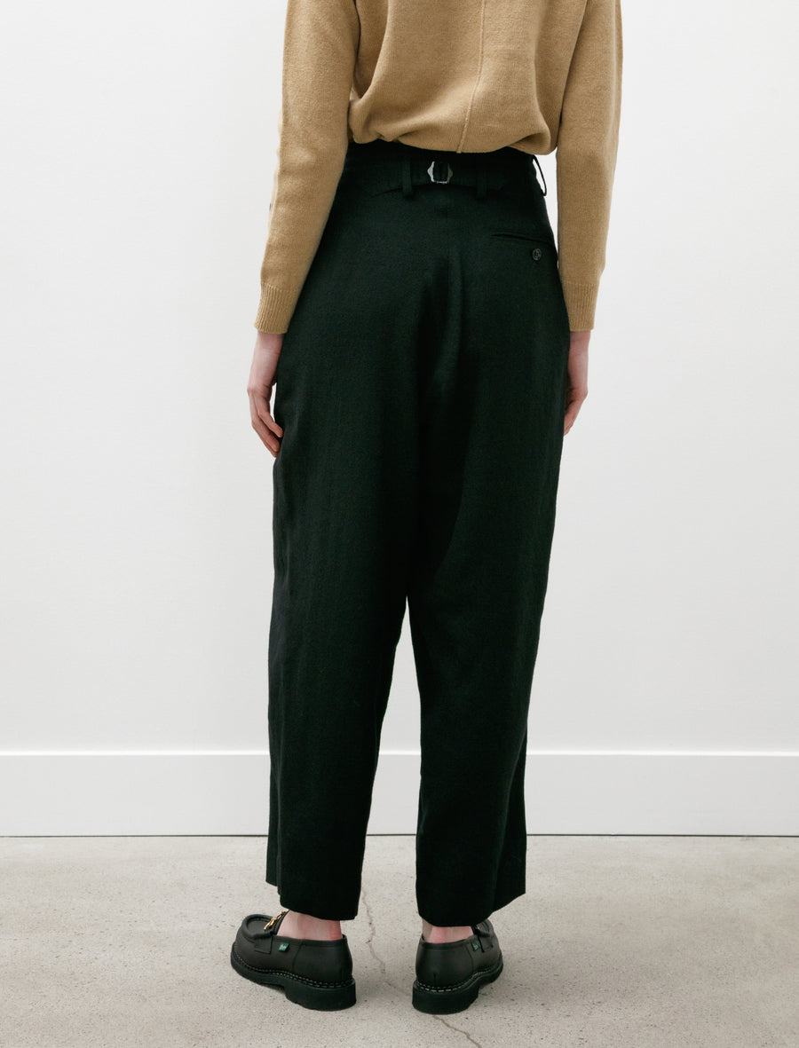 Y's by Yohji Yamamoto Double Tuck Wide Pants Black – Neighbour
