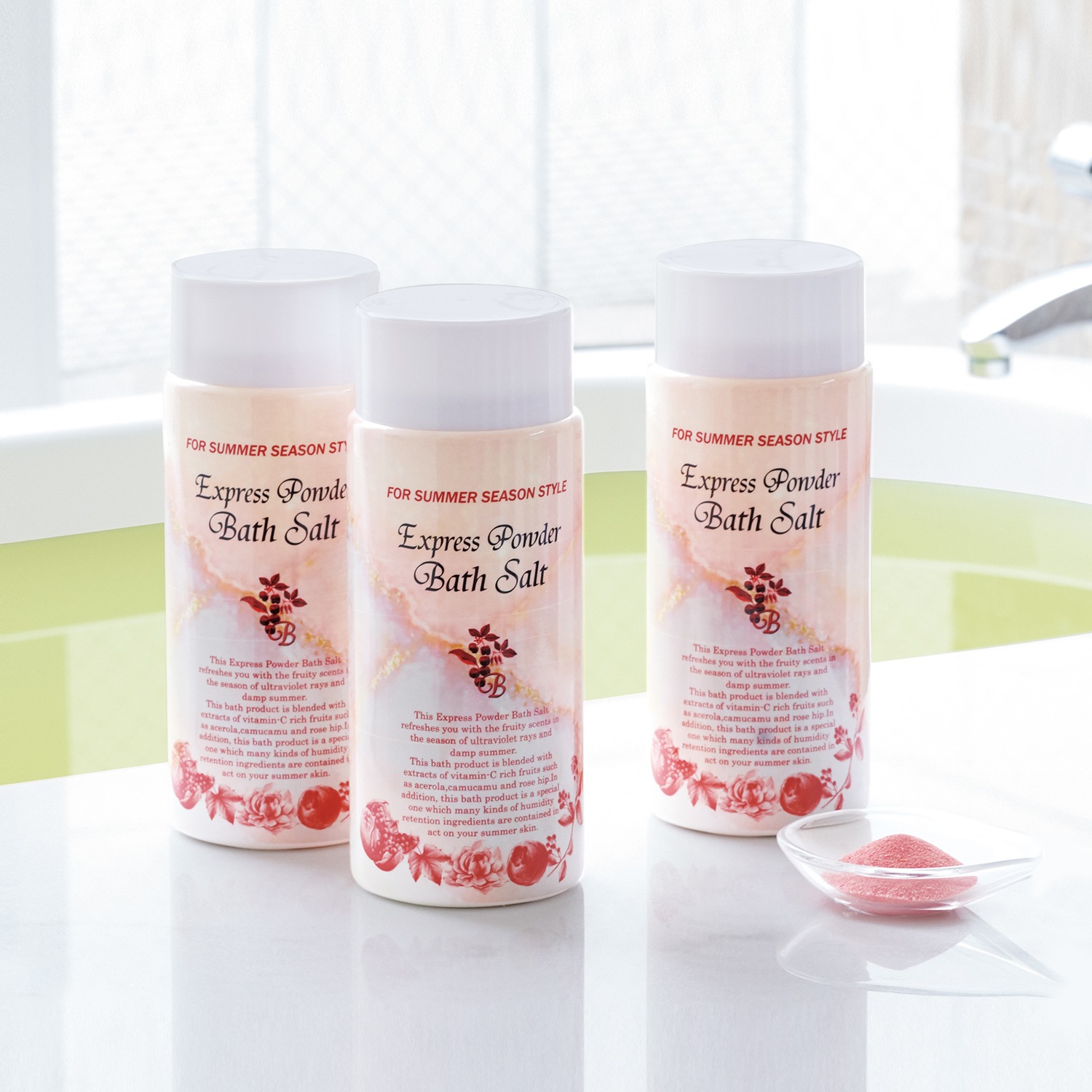 優雅にお風呂で全身美容 保湿成分配合 “エクスプレスパウダー バス