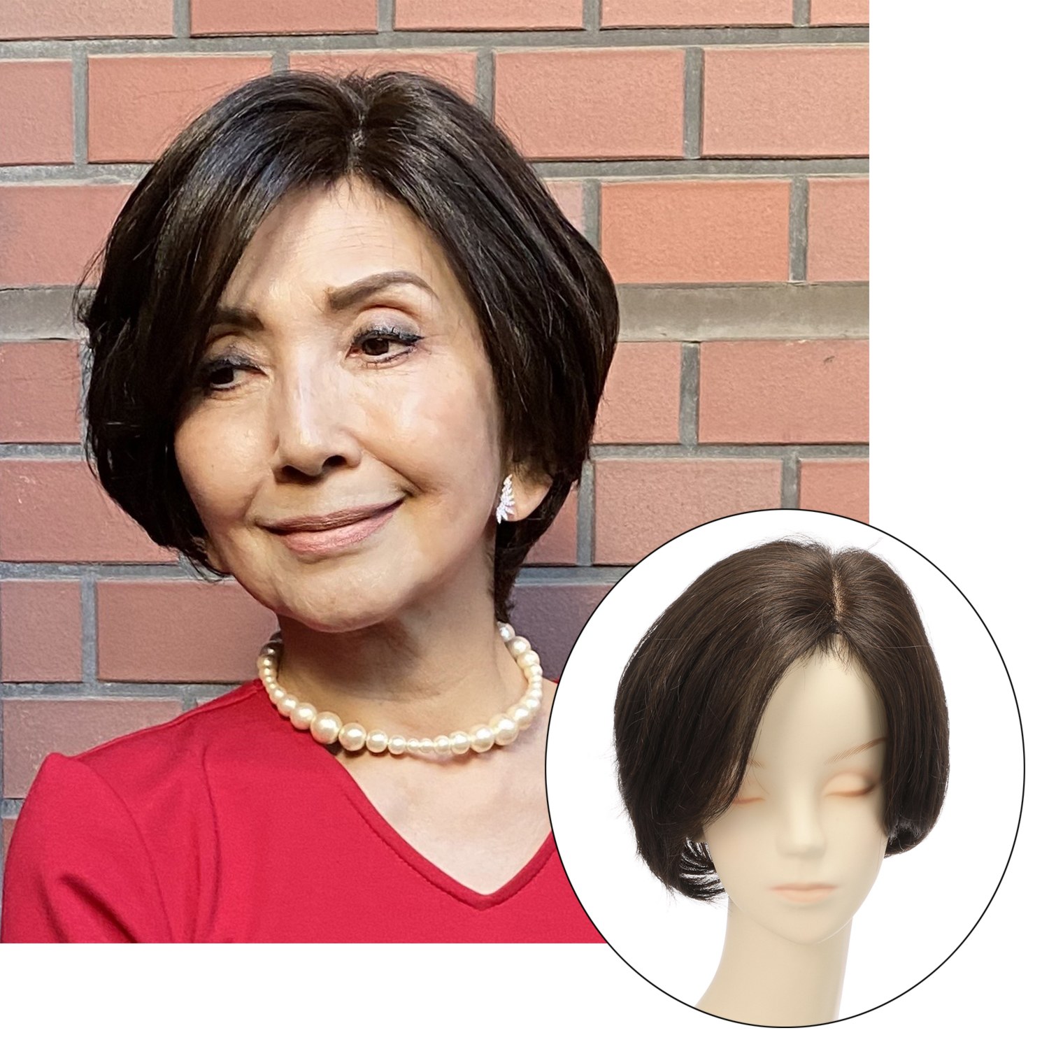 ナチュラルブラウン＞ マダムヒロコ オールハンドメイド 高品質フル