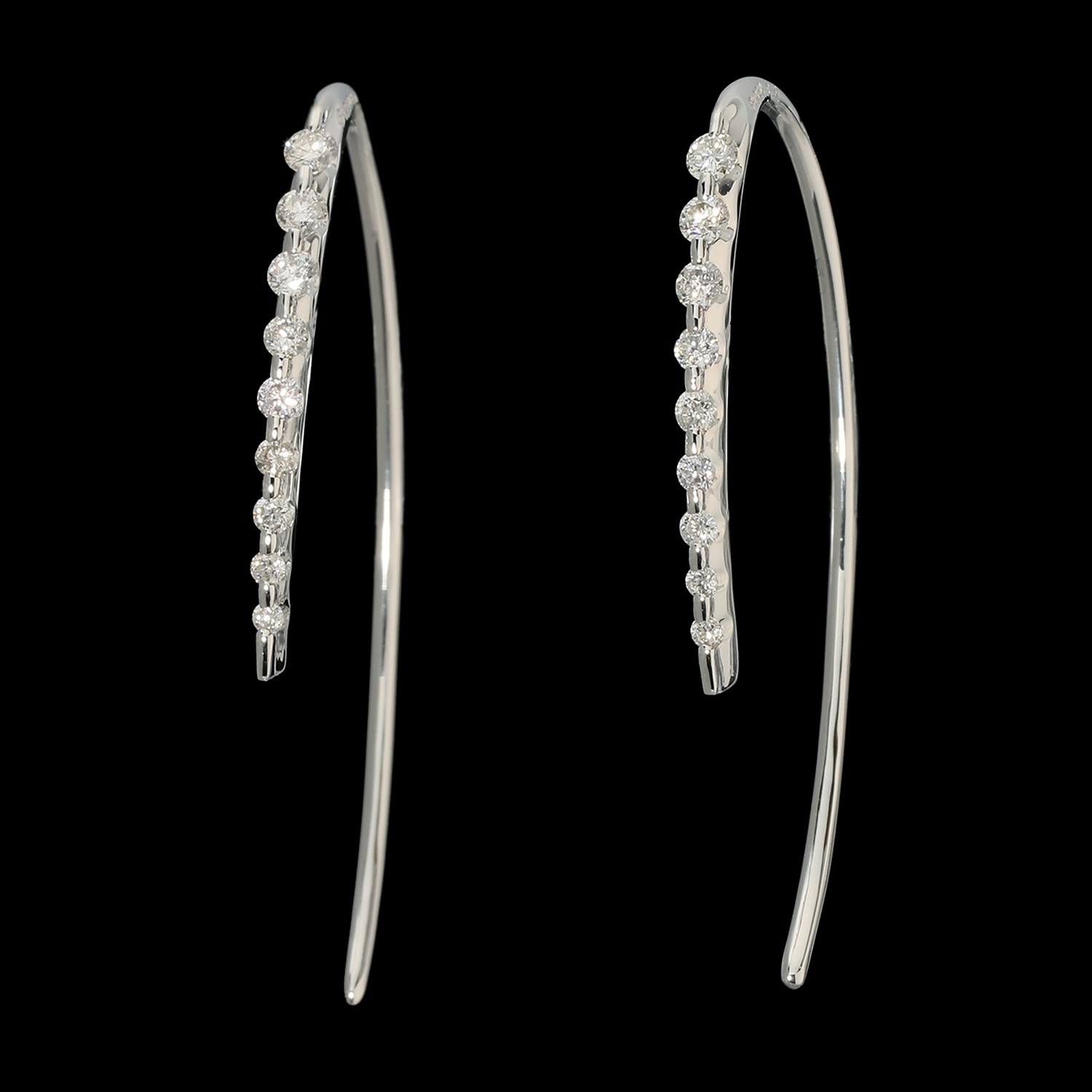 プラチナストーリー プラチナ950 ダイヤモンド 天使のフックピアス