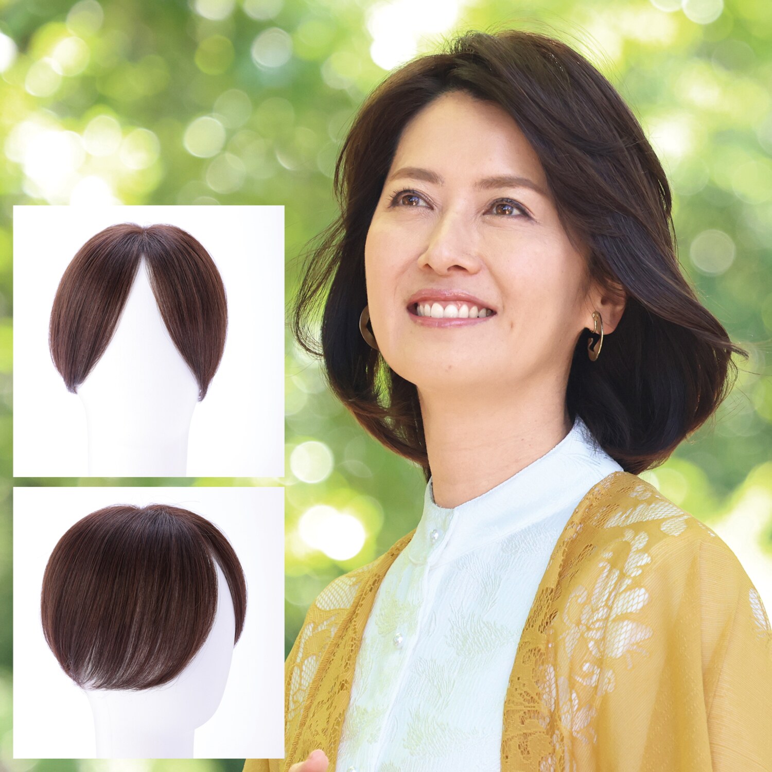 アートネイチャー JO タッチで簡単装着 ピンでとめないウィッグ