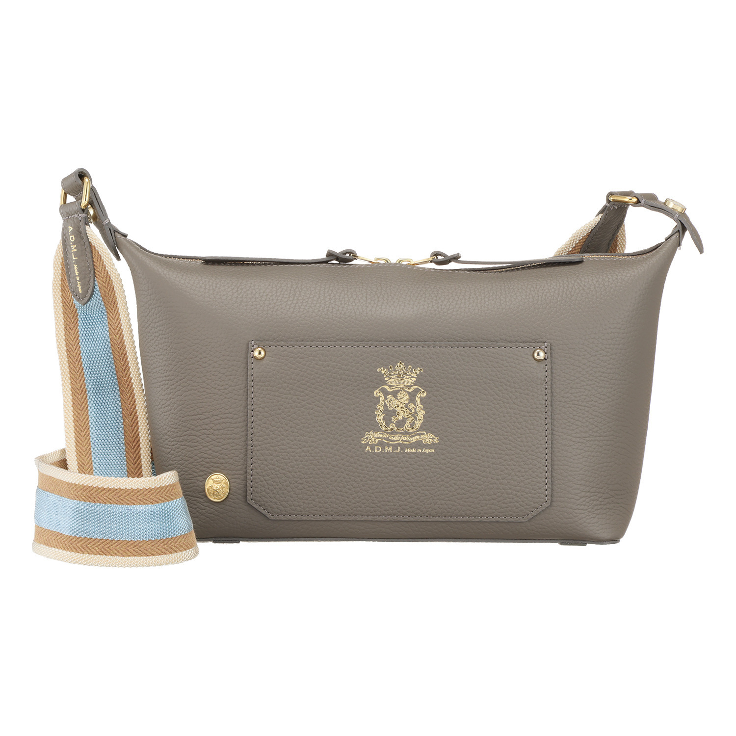 希少！A.D.M.J. 牛革シュリンク型押し クロスボディバッグ アク 希少