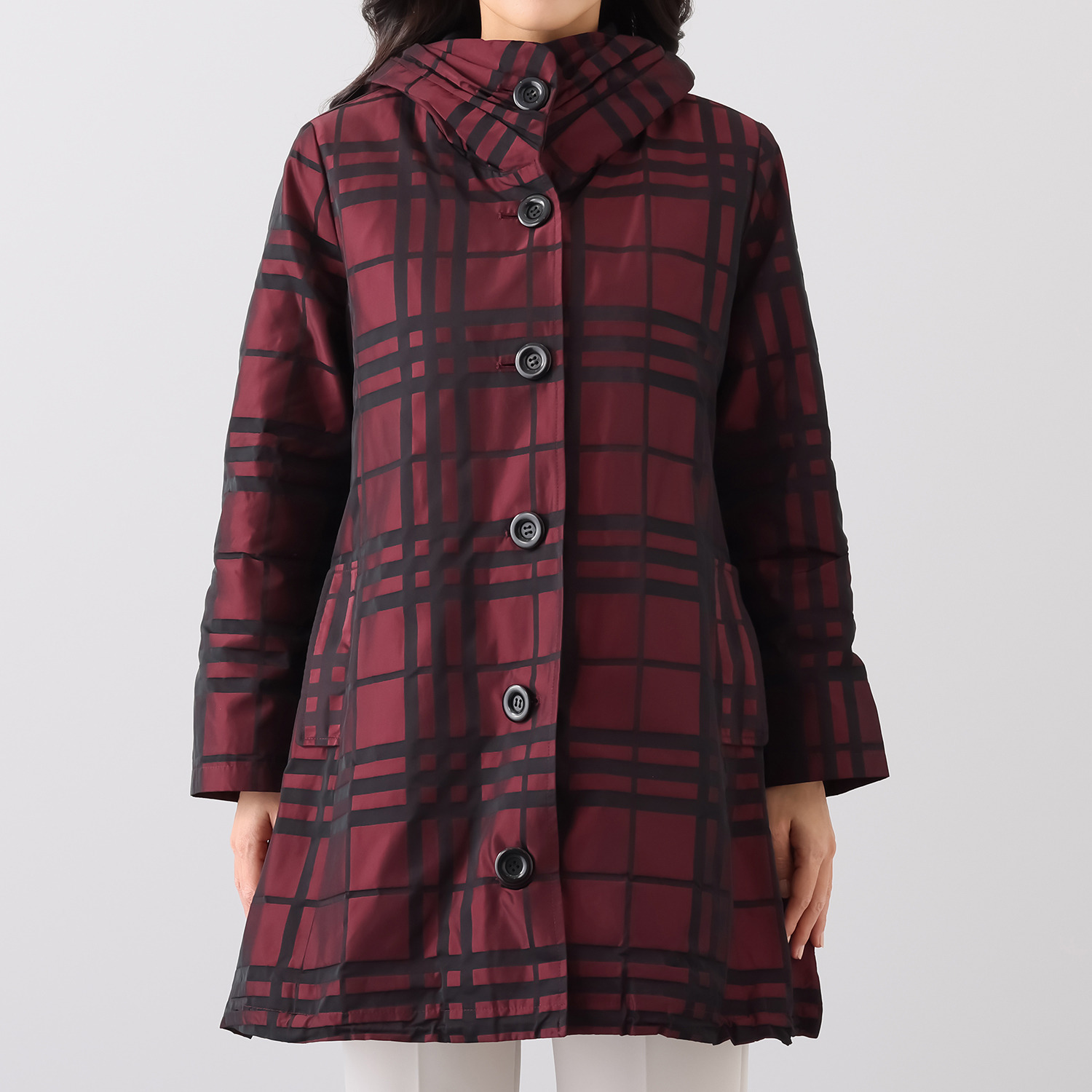 ダジュール ライナー付 チェック柄コート- ショップチャンネル