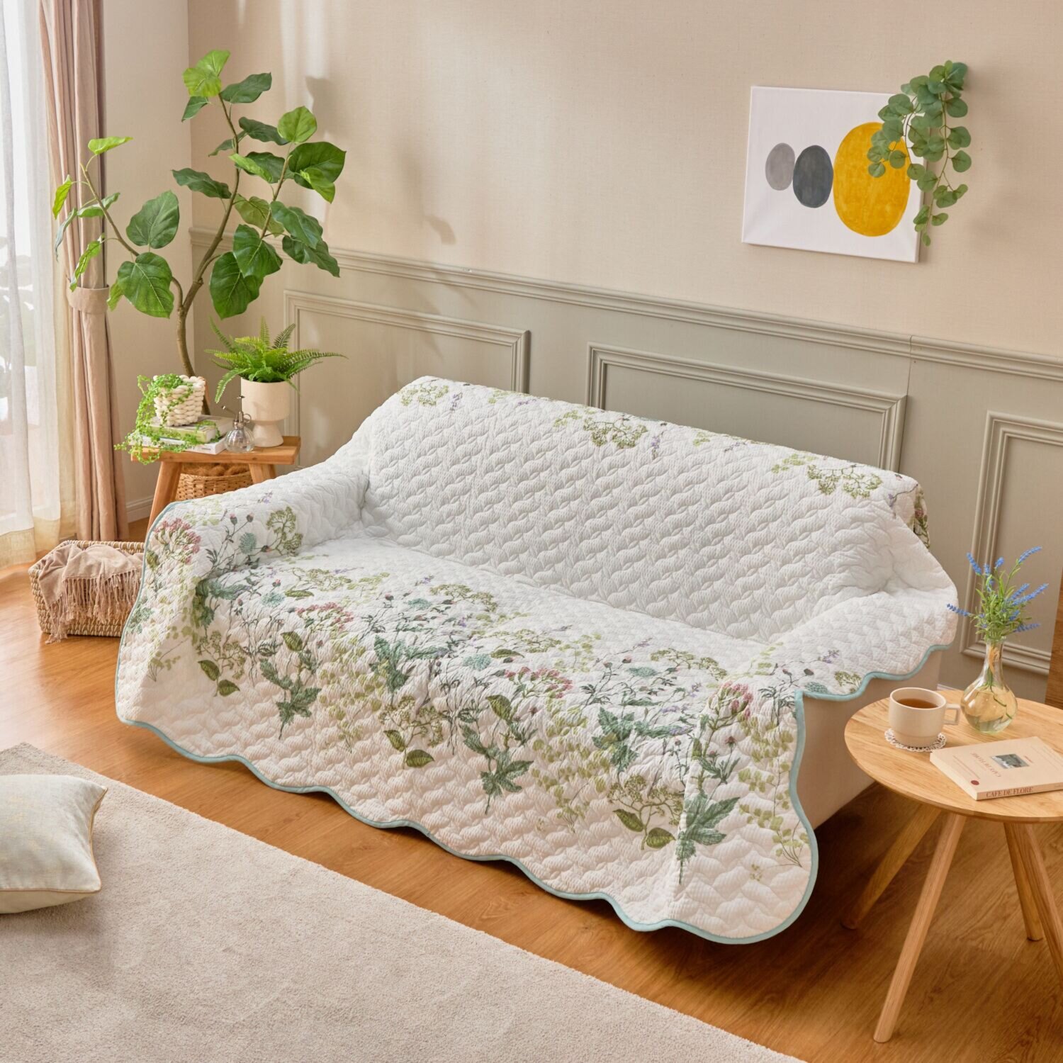 大津毛織 やわらかリップル リバーシブルマルチカバー ＜正方形