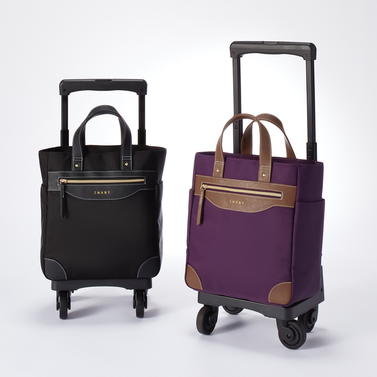 スワニー コンパクトキャリー 4輪ストッパー付き ＜Sサイズ