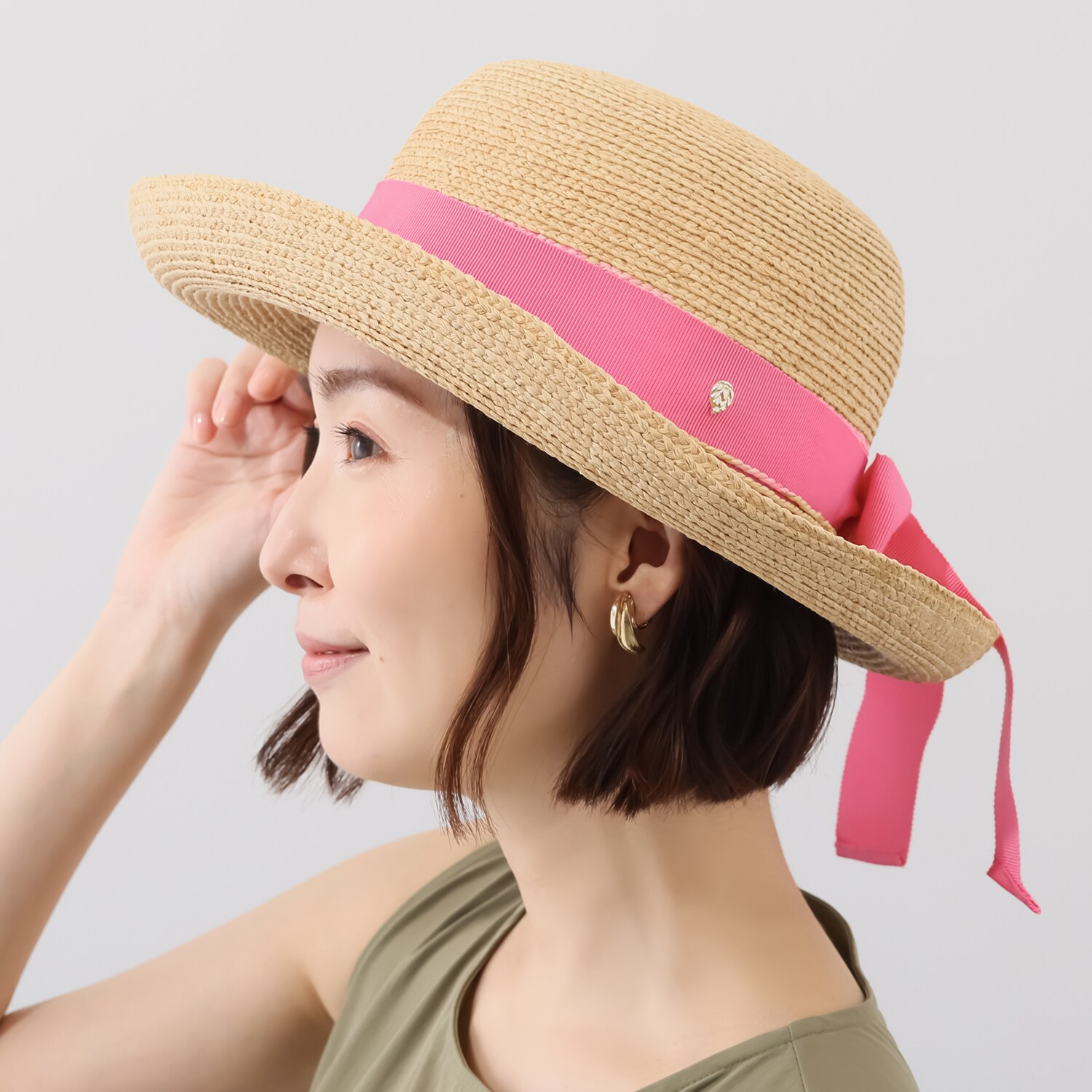 ヘレンカミンスキー ラフィア ハット “Newport SB”- ショップ