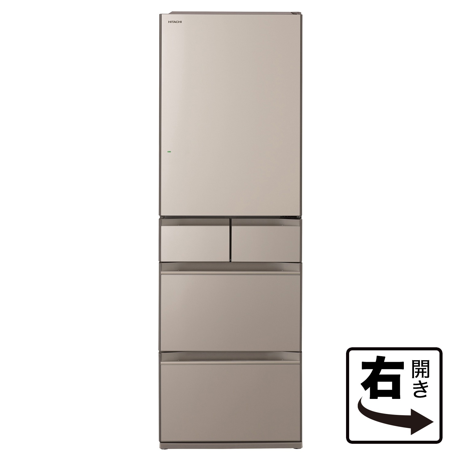 470リットル＞日立 シングルドア 冷凍冷蔵庫“右開き” R