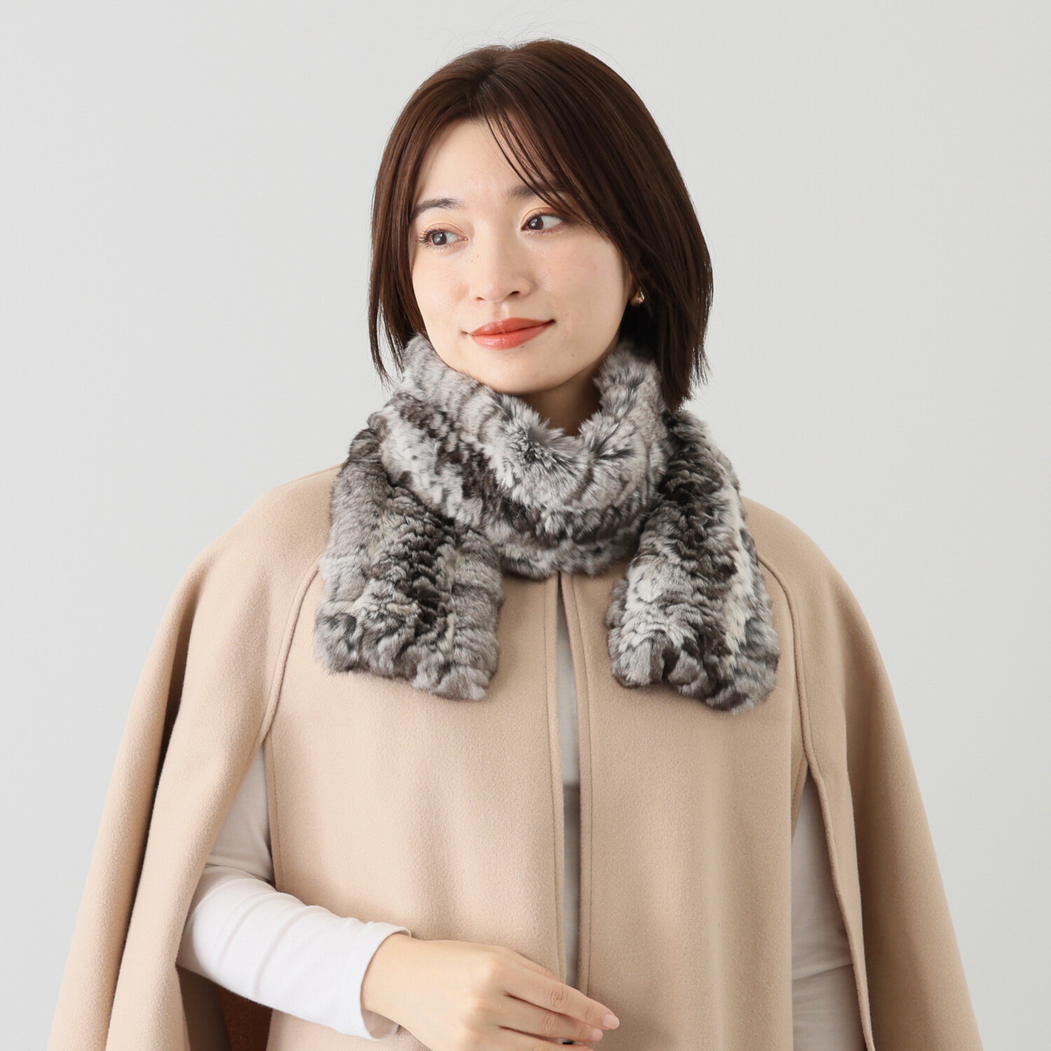 チンチラヤーンマフラー- ショップチャンネル