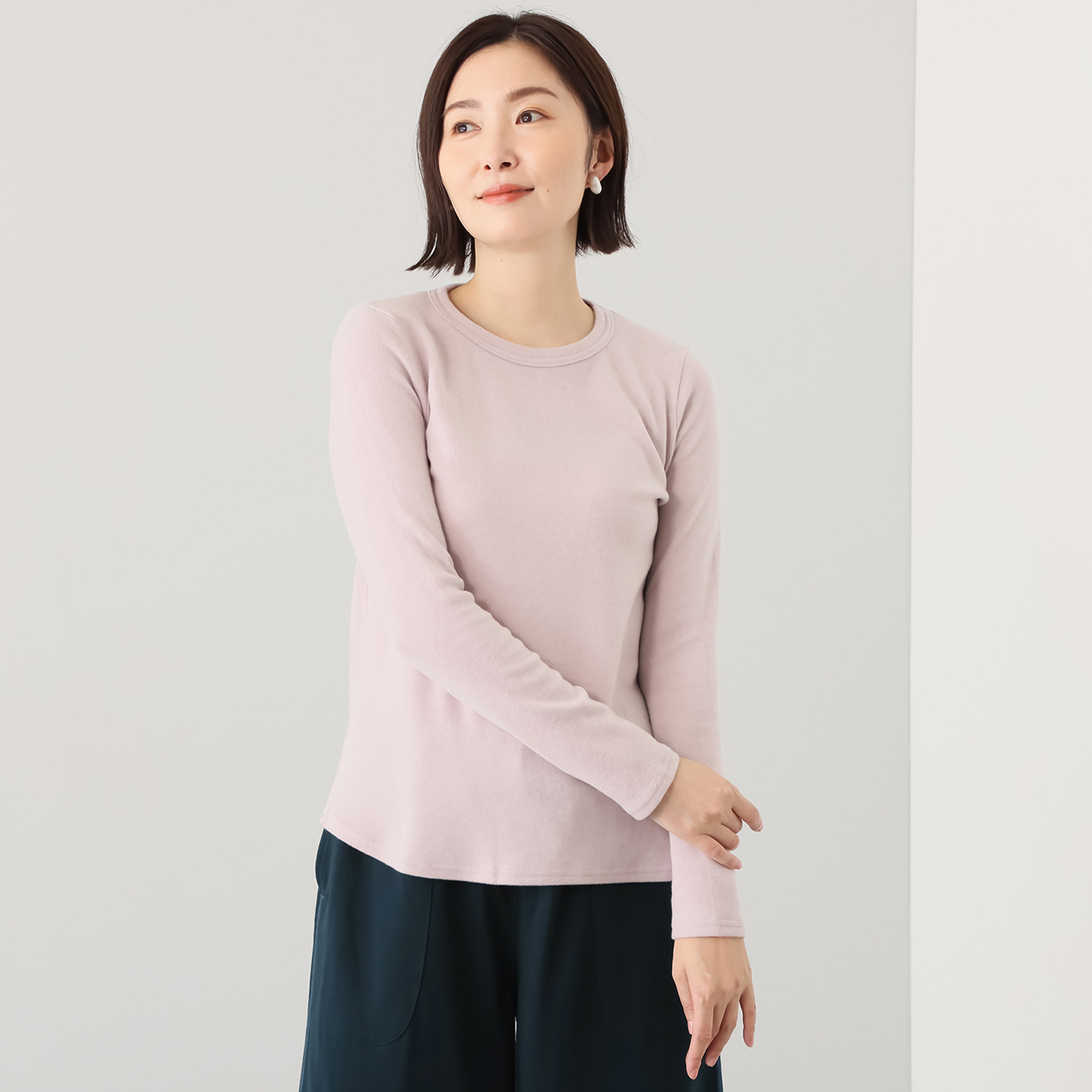 Coro シロヤイチガンクルーネック 長袖カットソー インナーMサイズ ④