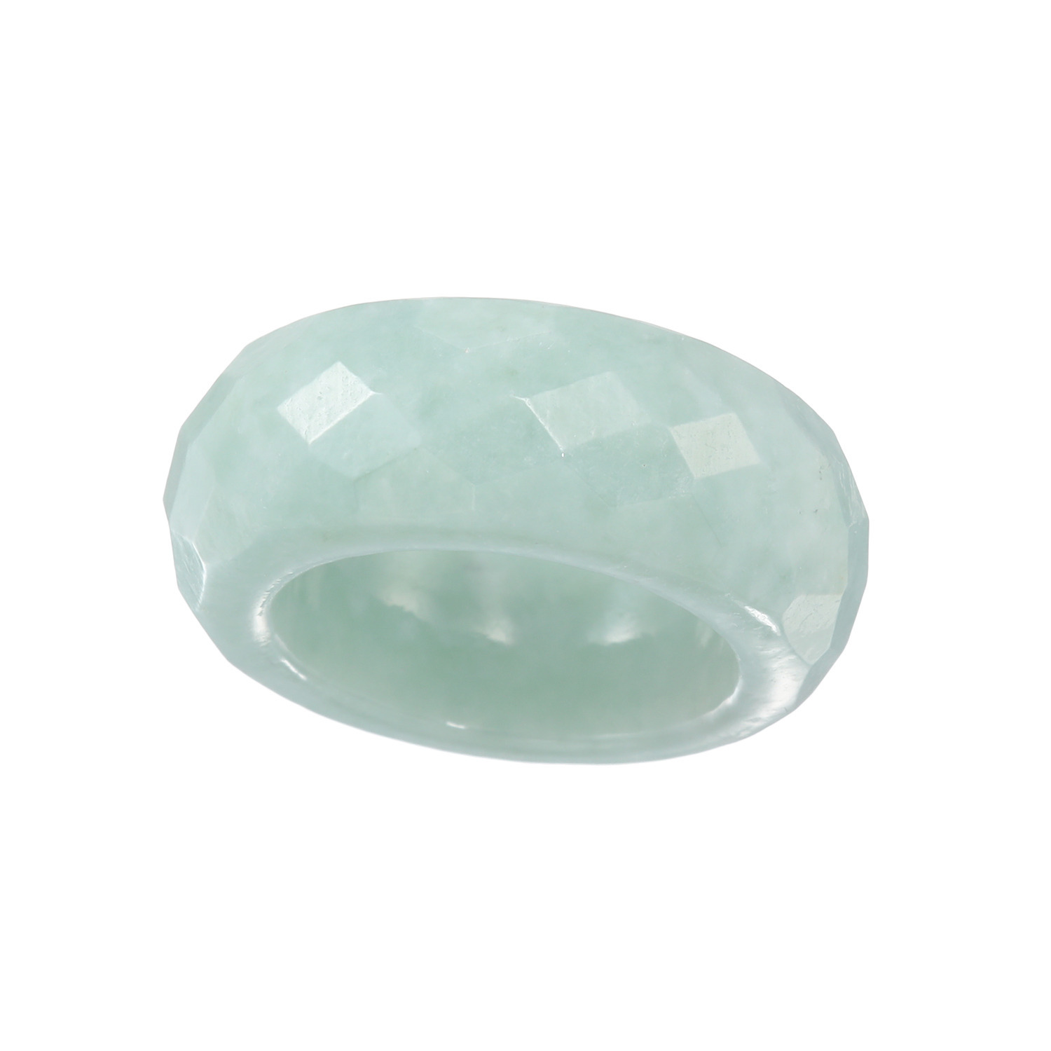 マスターストーン 無着色本翡翠 くり抜きリング- ショップチャンネル