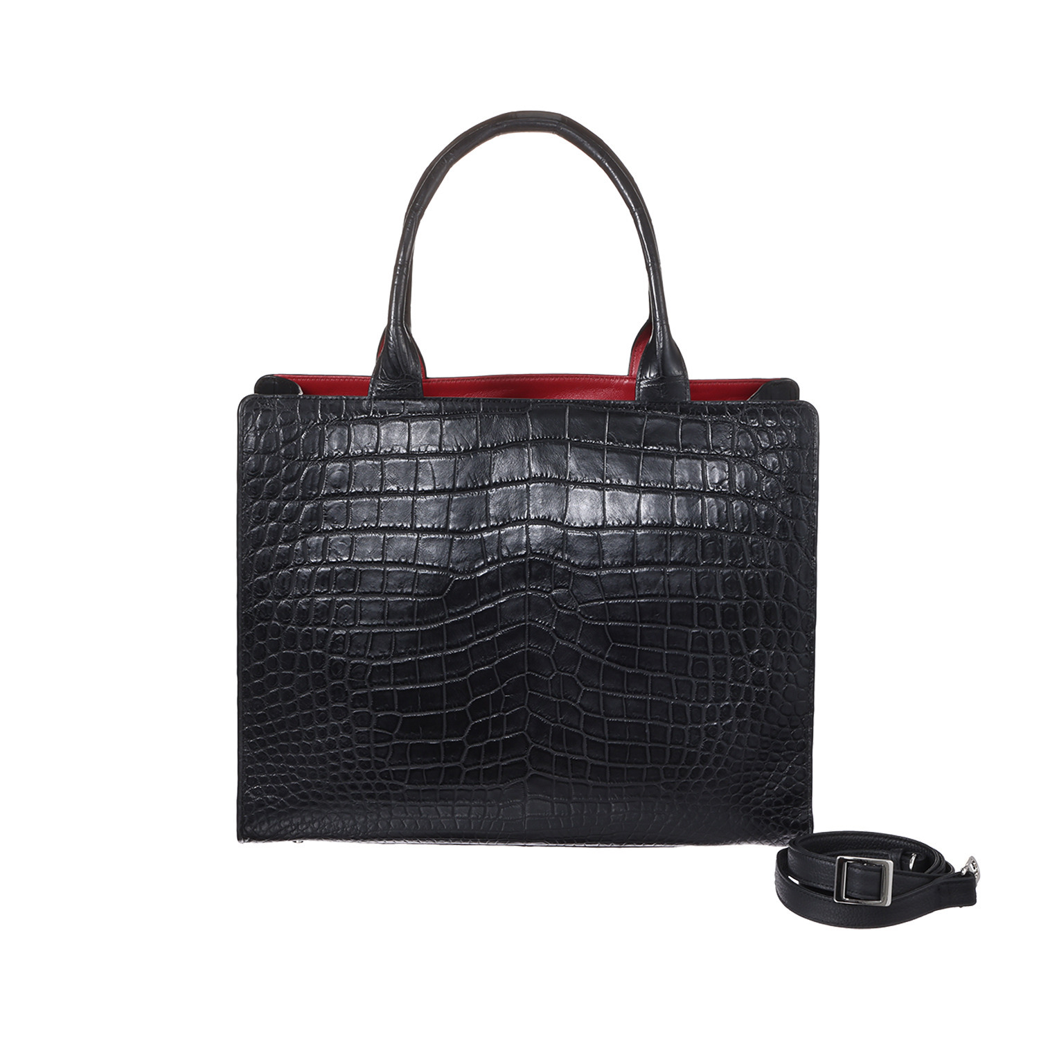 アルムコ マットクロコダイル 2ウェイ ビッグトートバッグ- ショップ