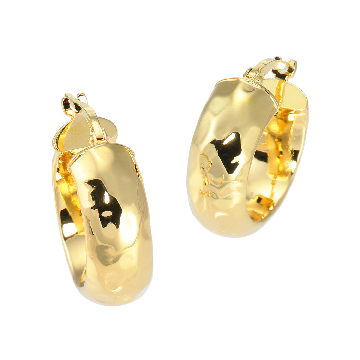 エトルースカ イタリアメイド ハンマード スモールフープ ピアス