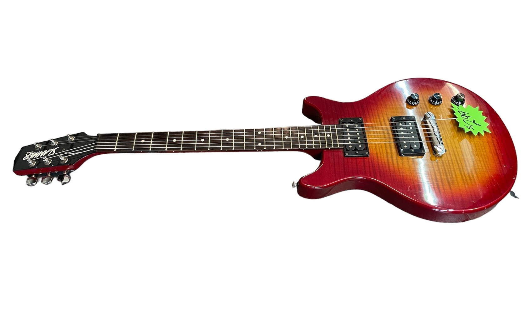 Hamer Slammer Series DC/LP Solid Body Electric Guitar Sunburst