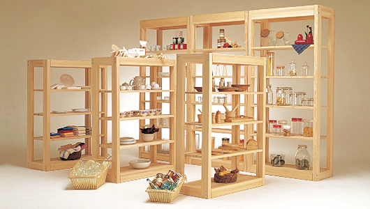 NEW-WOODEE 売り場展開例｜棚什器｜商店劇場｜オーダーボックス